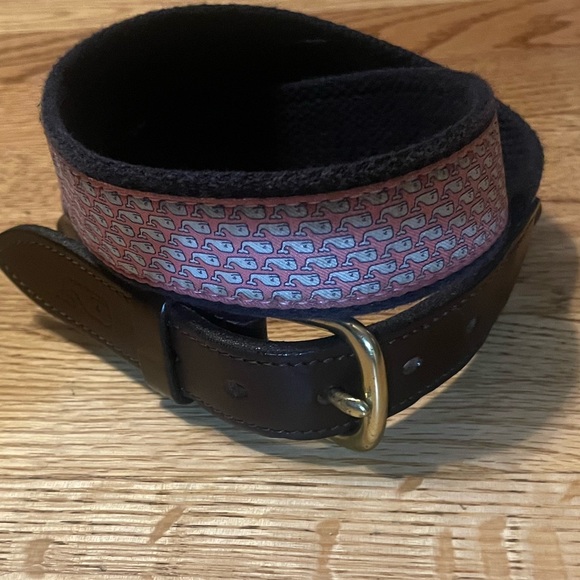 Men's Vineyard Vines
Canvas Club Belt size 30  color:raspberry - Picture 3 of 7